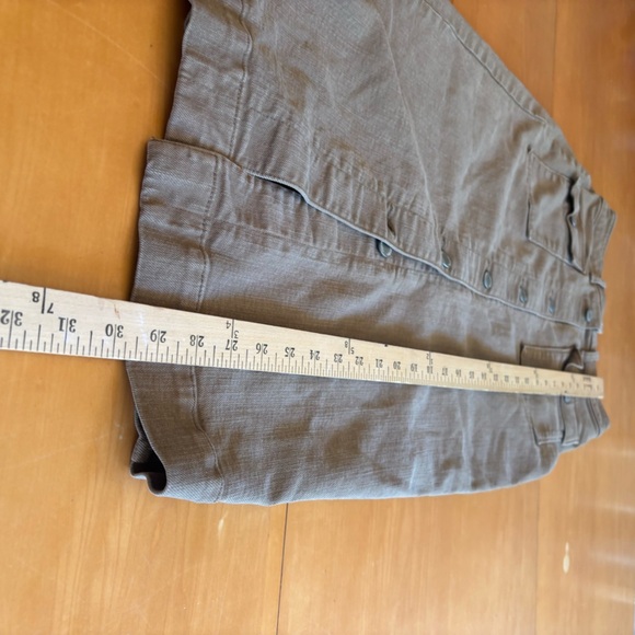Banana Republic size 2 tan denim utility midi skirt - Picture 5 of 6